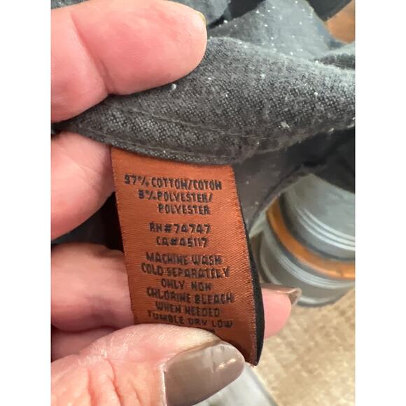 Bob Timberlake size 2XL gray tweed button down shirt - Picture 3 of 3